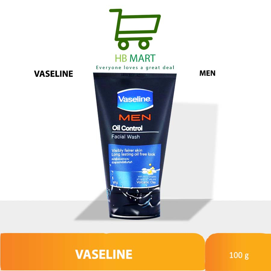 Jual Vaseline Men Oil Control Facial Wash - 100gr Sabun Cuci Muka Pria ...