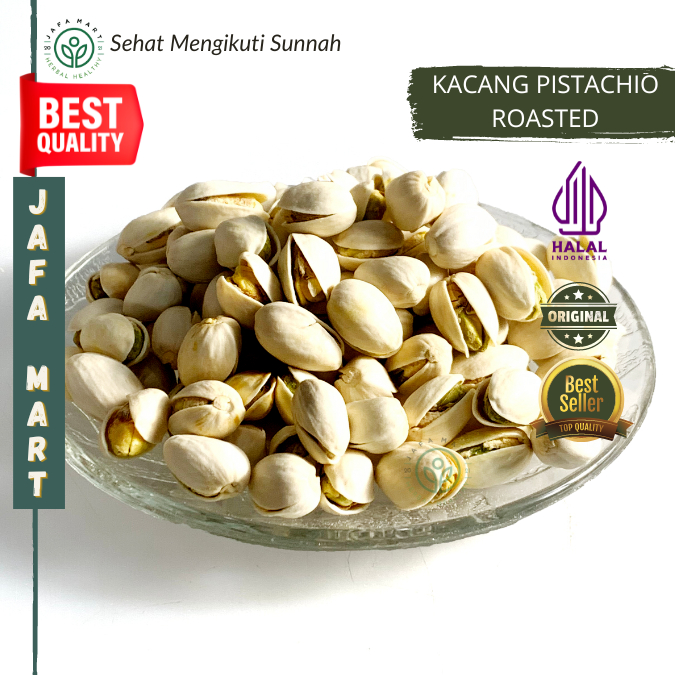 Jual Kacang Arab Pistachio Fustuk - Kacang Pistachios Panggang Oleh ...