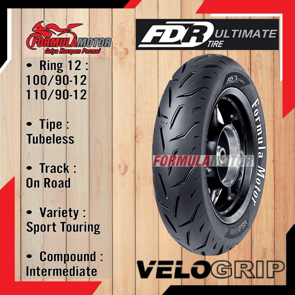 Jual Fdr Velogrip Ultimate Ring Tubeless Pilih Ukuran Ban Motor Matic Scooter Scoopy