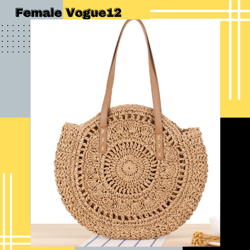 Jual Women Bags Shoulder Bag Women Tas Rotan Rami Pantai 10209 | Shopee ...