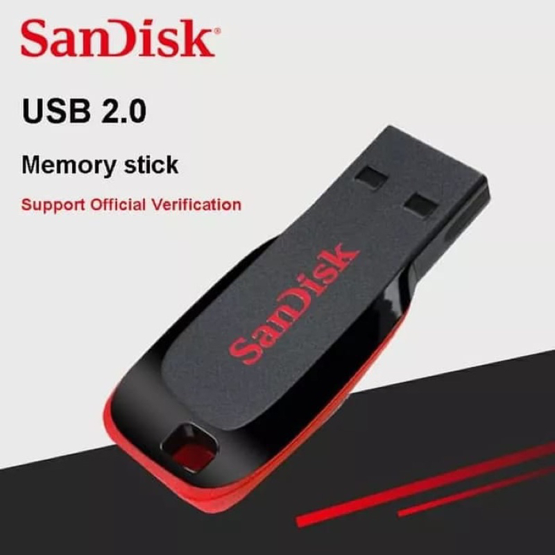 Jual Flashdisk Sandisk Cruzer Blade 8GB 16GB 32GB 64GB 128GB USB 2.0 ...