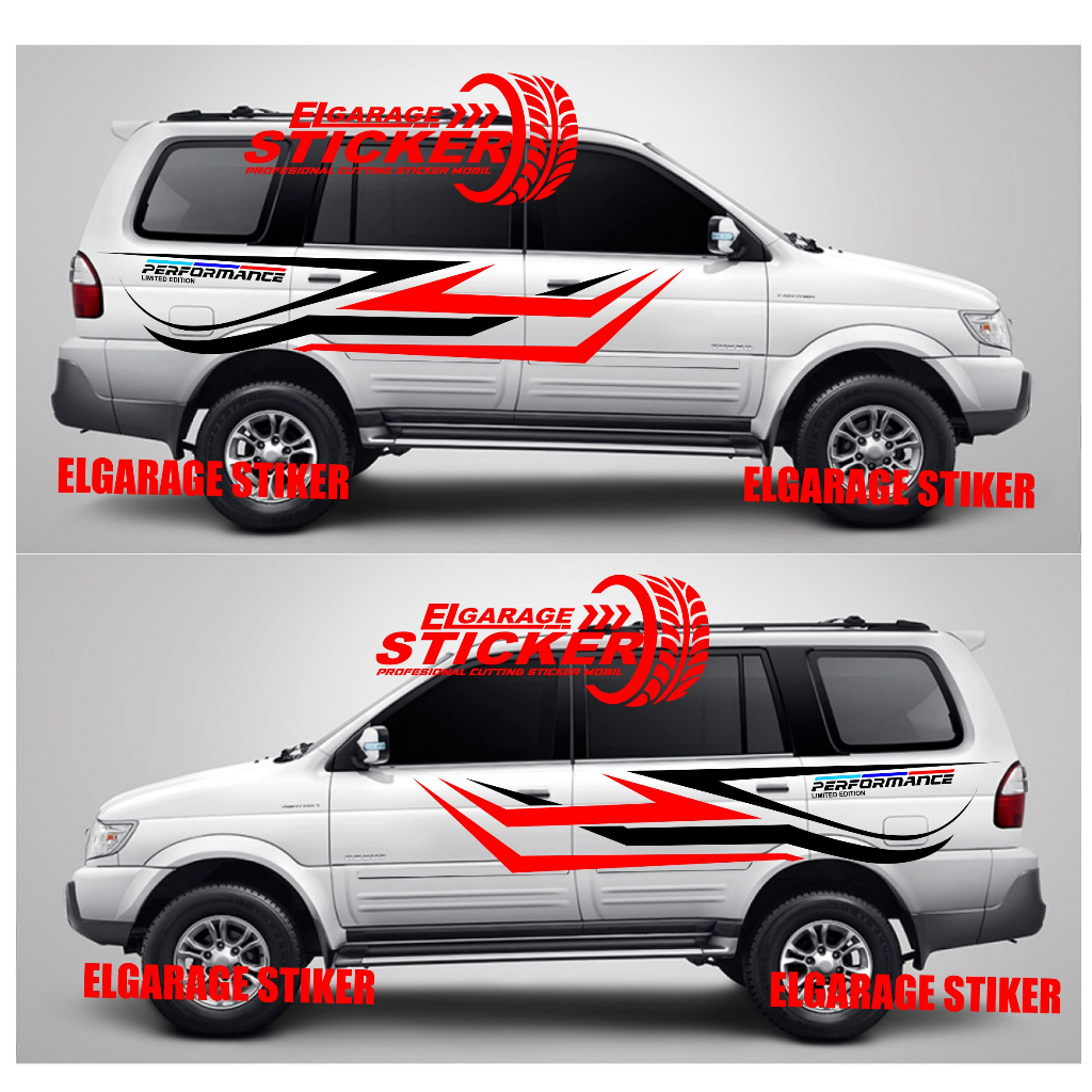 Jual Stiker Mobil Isuzu Panther Striping Minimalis Cutting Stiker Mobil