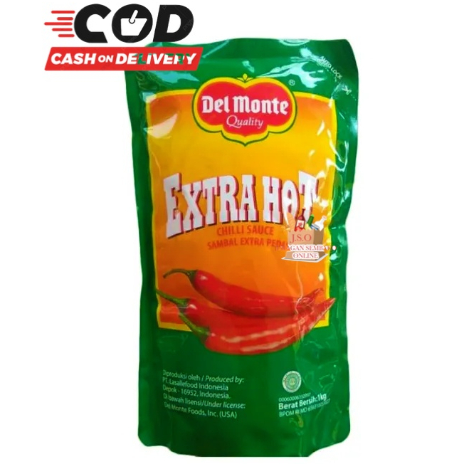 Jual Del Monte Chili Sauce Extra Hot 1kg Chili Sauce Delmonte Saus