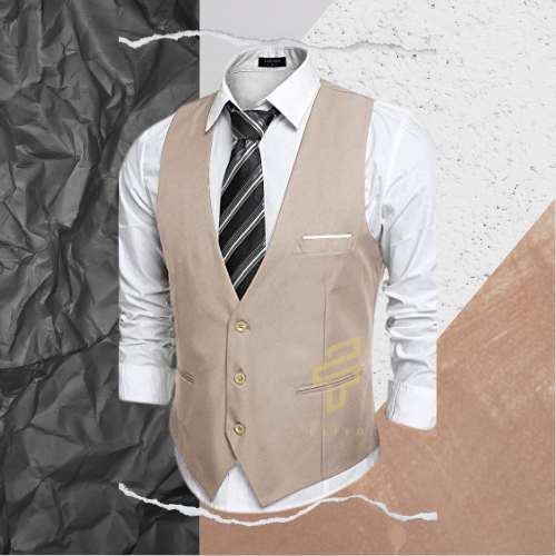 Jual Faith - Rompi Jas Dewasa Warna Cream Rompi Pria Dewasa Vest Pria