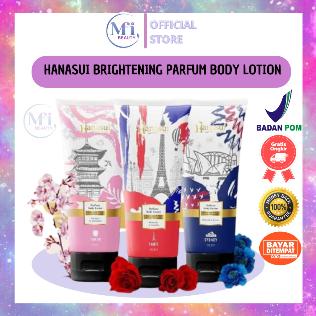 Hanasui parfum body lotion hot sale