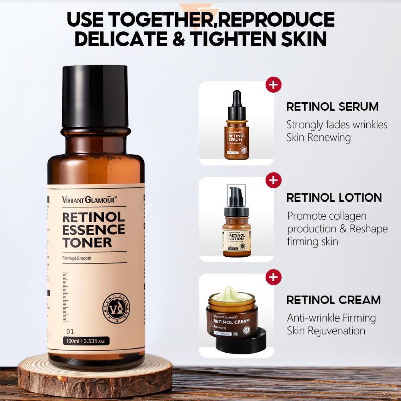 Jual VIBRANT GLAMOUR TONER Retinol Ganda 100ML Mengencangkan Mengangkat