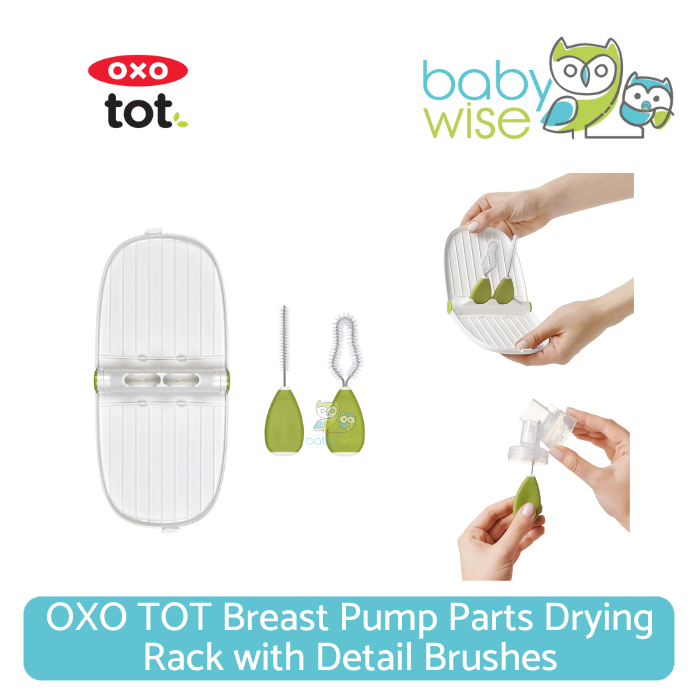 Jual OXO TOT Breast Pump Parts Drying Rack with Detail Brushes Rak