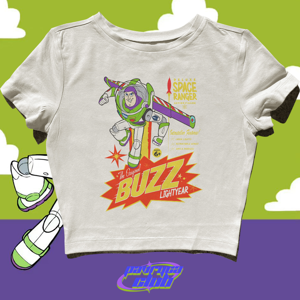 Jual baby tee buzz lightyear y2k style crop tee | Shopee Indonesia