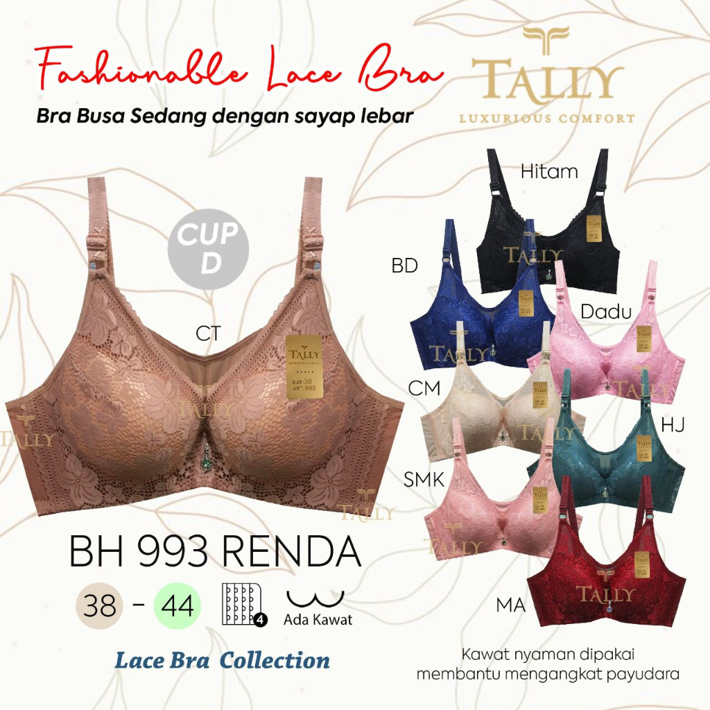 Jual Bh Bra Tally Tally Bra Bh Berkawat Busa Sedang Cup D