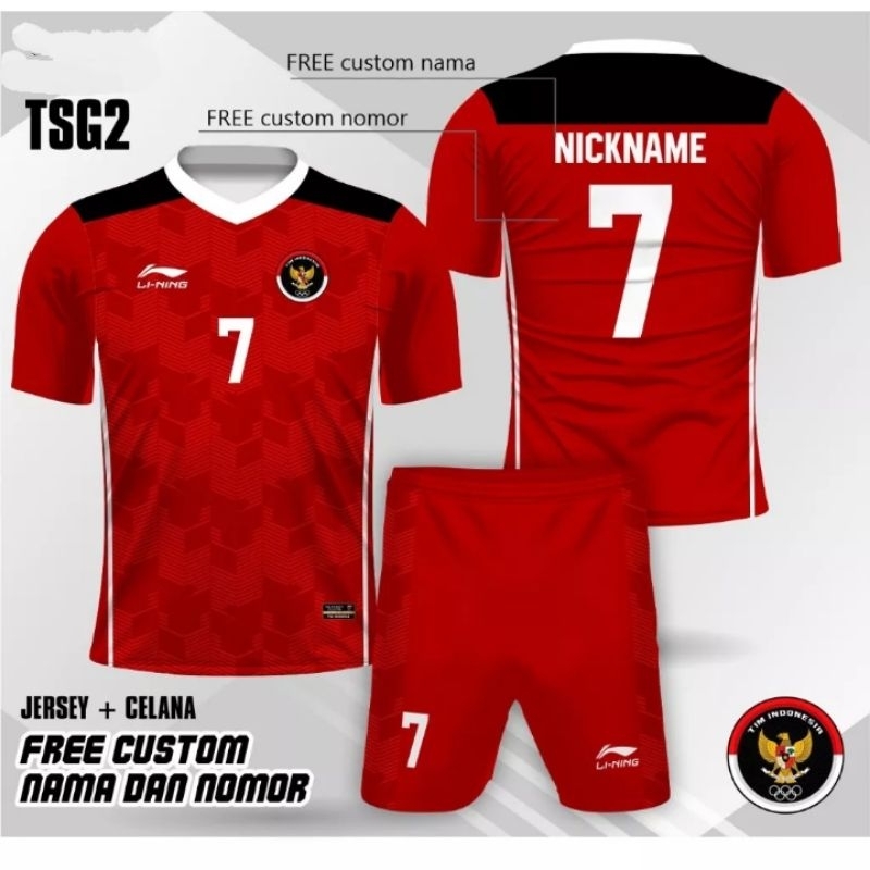 Jual Setelan Jersey Timnas Indonesia Setelan Jersey Timnas Garuda Free