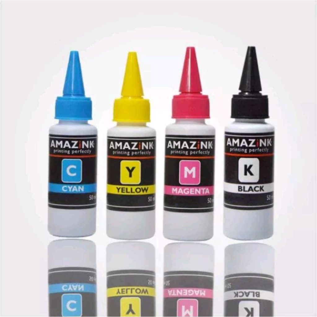 Jual Tinta Untuk Printer Brother Set Warna Cmyk Amazink Shopee Indonesia