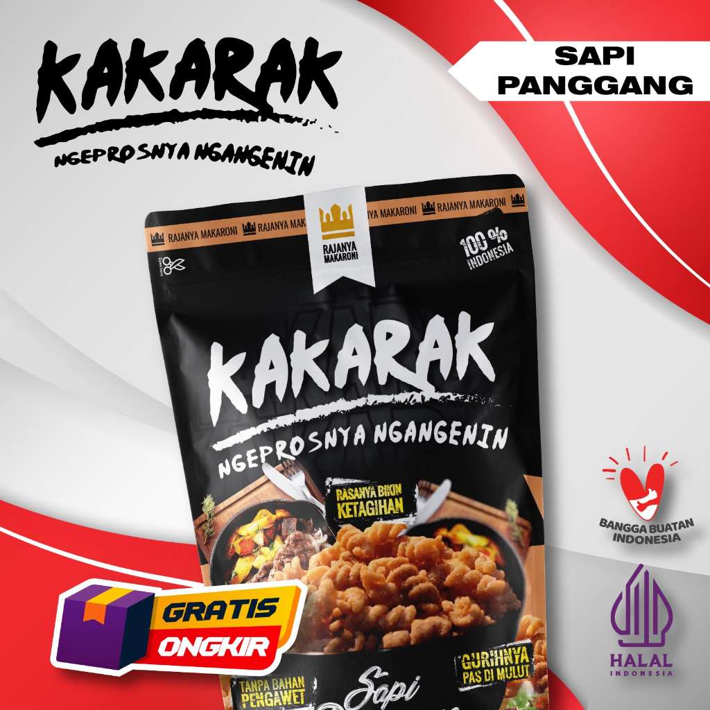 Jual Kakarak - Makaroni Rasa Sapi Panggang - Cemilan Makaroni Goreng ...