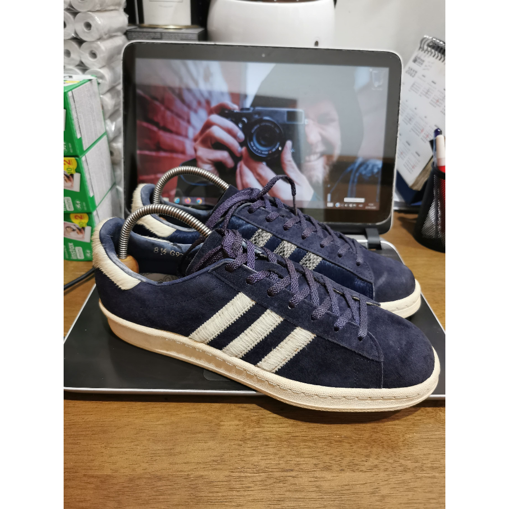 USED Adidas Campus 80s X ZOZOTOWN Blue White Original Collaboration