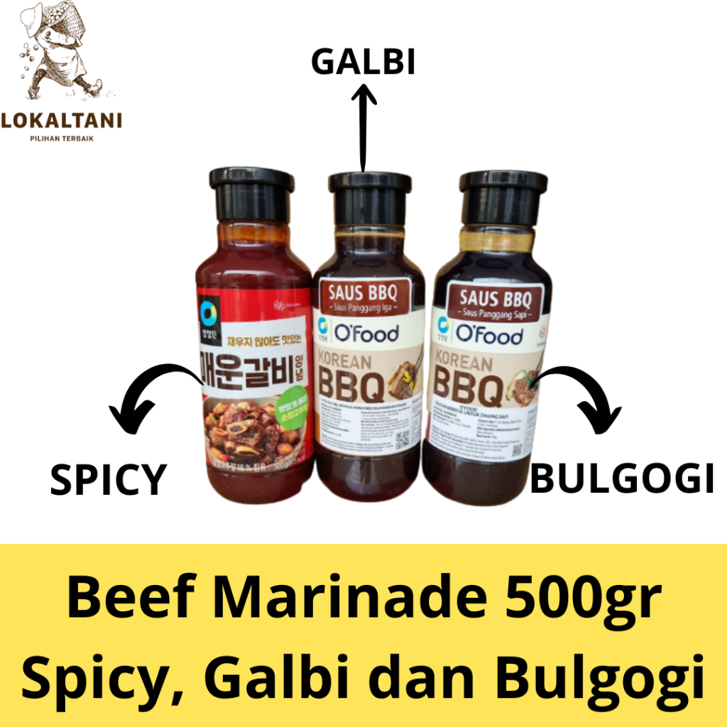 Jual Galbi / Spicy Galbi / Beef Bulgogi Marinade / Sauce Bulgogi 500 gr