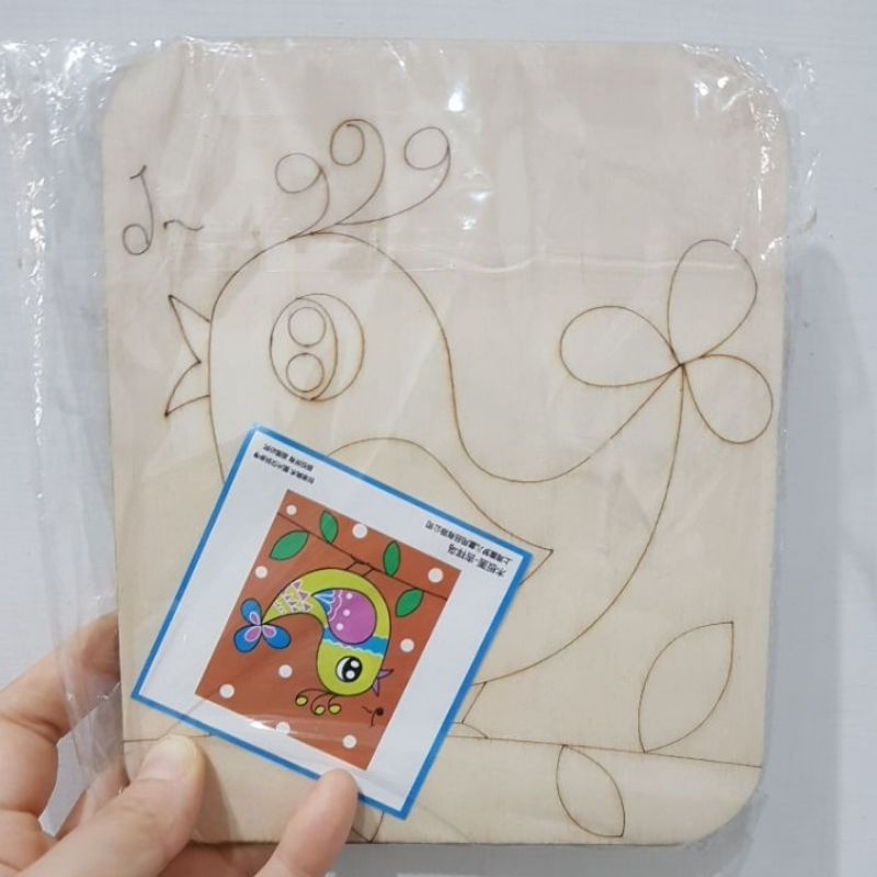 Jual DIY PAPAN WARNA - MEWARNAI MELUKIS PAPAN LENGKAP DENGAN KUAS + SET