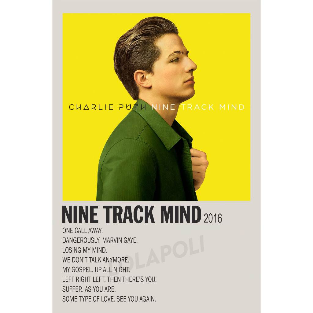 Jual Poster Cover Album Nine Track Mind - Charlie Puth | Shopee Indonesia