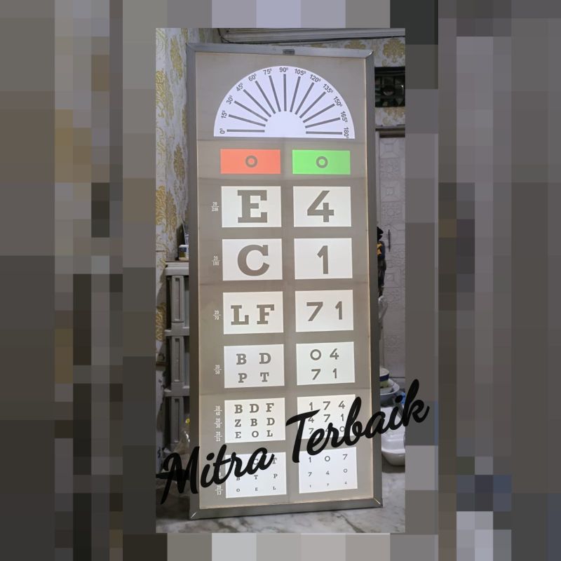 Jual Snellen Chart Elektrik dengan remot - Optotype Snellen - Snellen ...