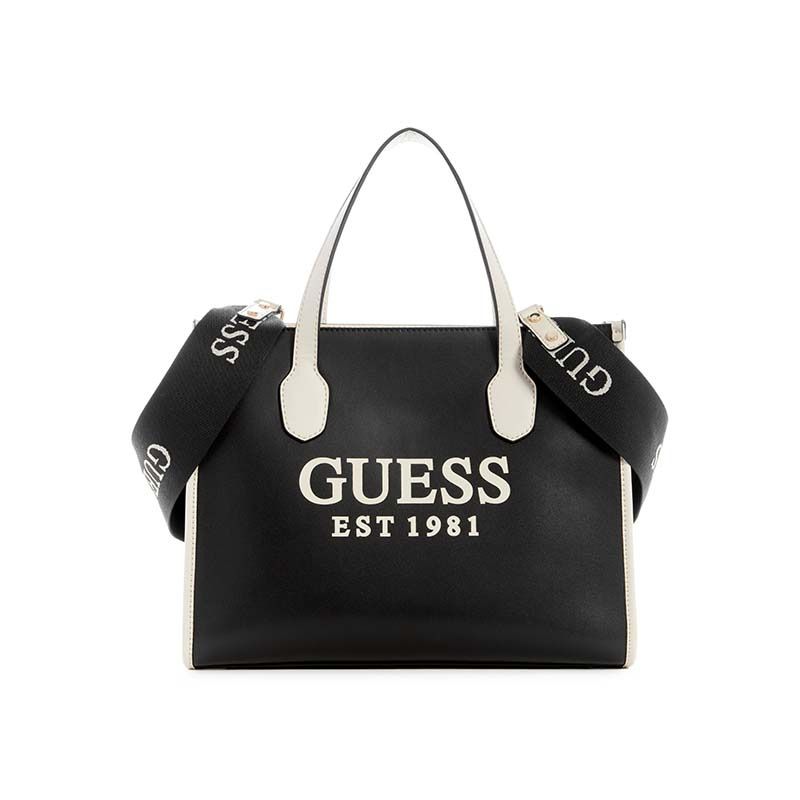 GUESS Silvana Two-Compartment Tote Bag - Ice Blue Logo