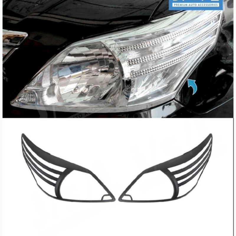 Jual HEAD LAMP GARNISH GRAND NEW INNOVA EXCLUSIVE BLACKTIVO Shopee