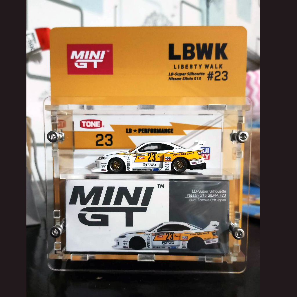 Jual Display Akrilik Minigt Silvia S15 mini GT silvia S15 Rak Akrilik ...