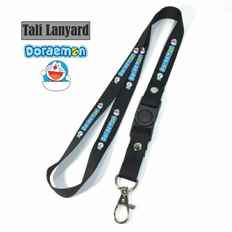 Jual lanyard DORAEMON / tali lanyard anime gantungan kunci name tag id