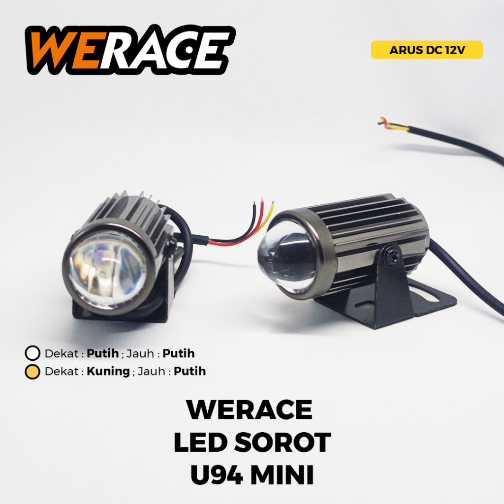 LAMPU LED Sorot Motor D2 U94 Mini Superterang / D2 Laser Gun Mini Harga Satuan