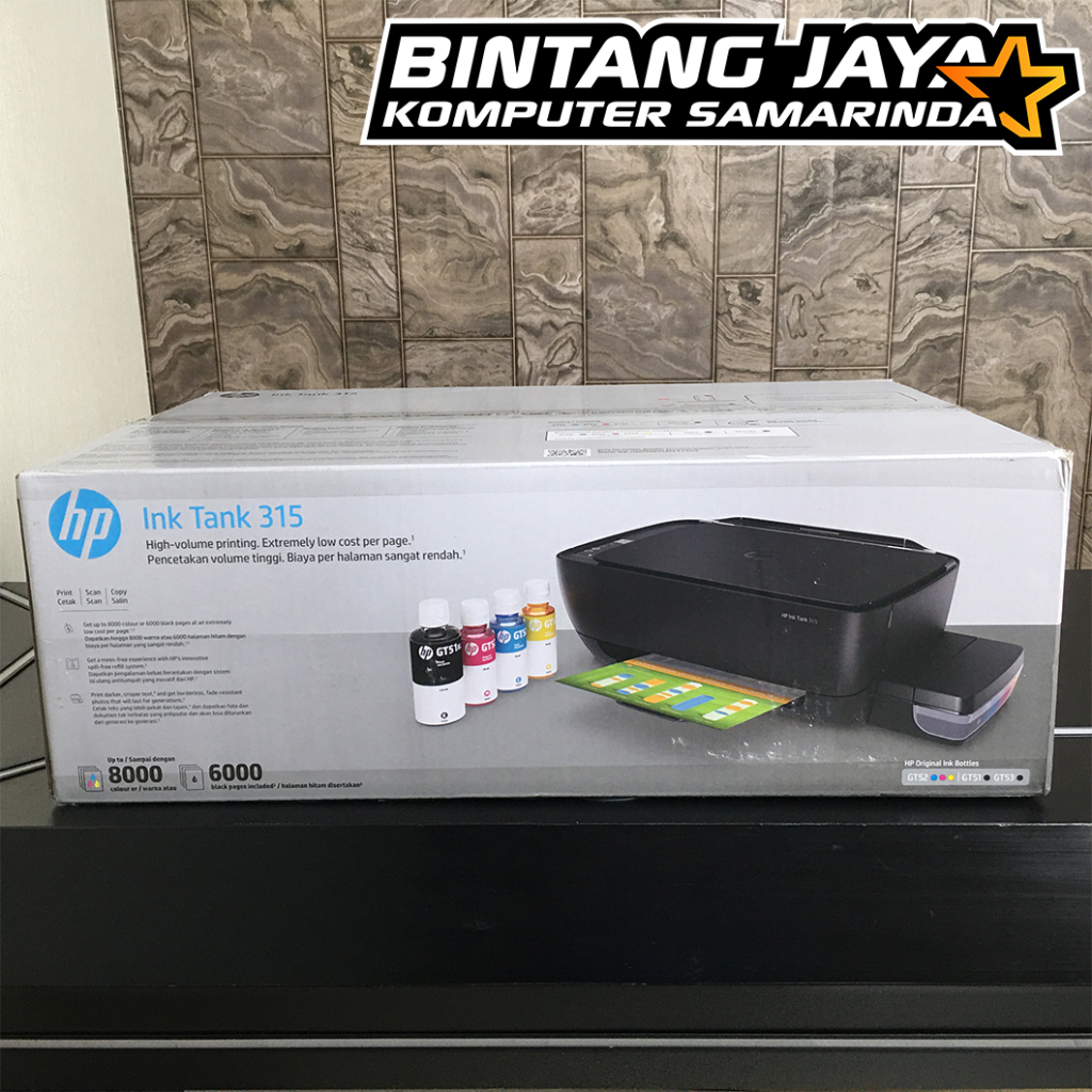 Jual HP Ink Tank 315 Printer Print Scan Copy Shopee Indonesia