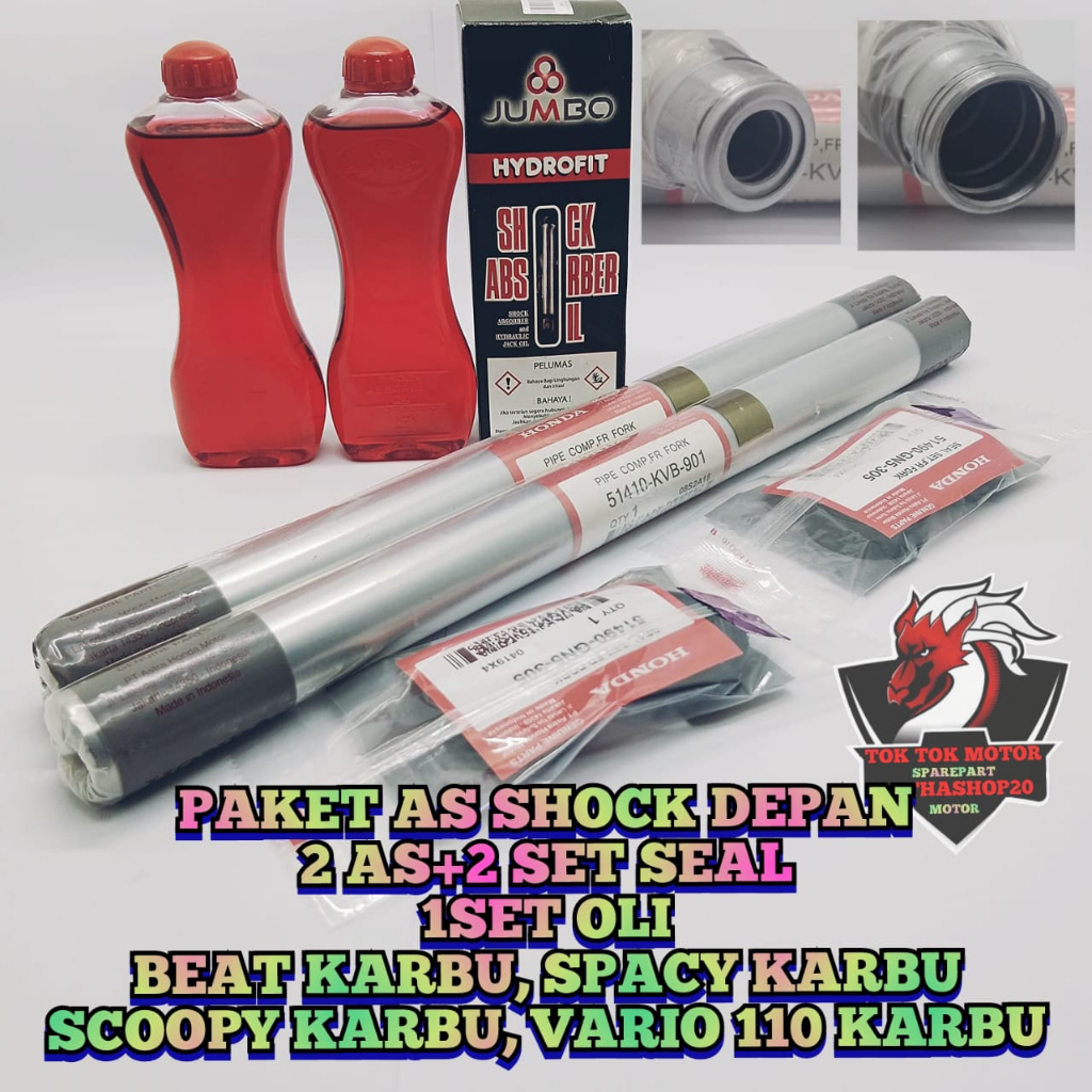 Jual Paket As Shock Depan Asli Original Honda Ahm Kvb Beat Karbu Spacy Karbu Scoopy Karbu