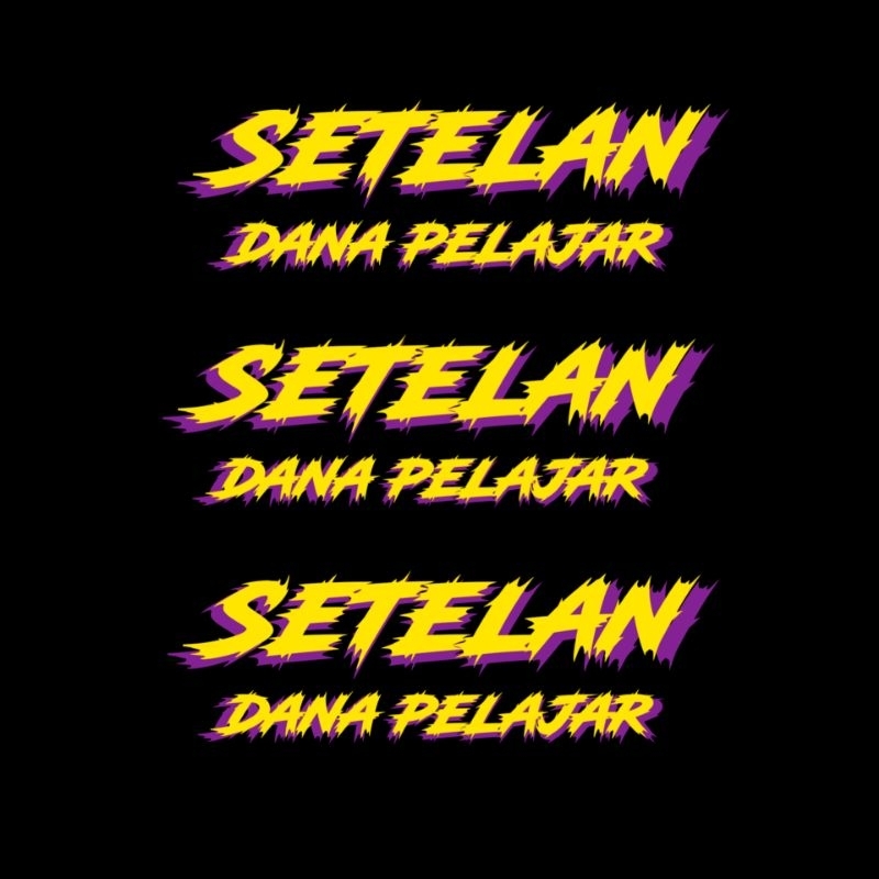 Jual Stieker Viral Stiker Setelan Dana Pelajar Sticker Motor Stiker