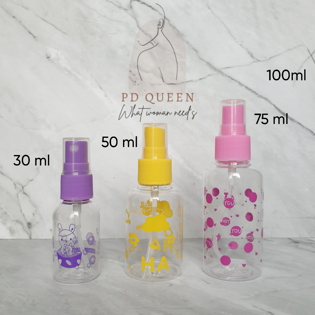 Jual Botol Spray 30 ml 50 ml 75 ml PET TEBAL | Botol Spray Alkohol ...