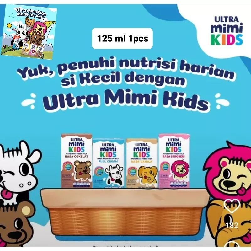 Jual Ultra Mimi Kids full cream cemilan anak | Shopee Indonesia