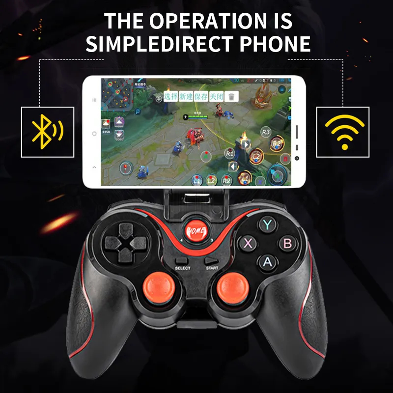 Jual Gamepad Android Bluetooth Wireless IOS Windows PS3 Controller ...