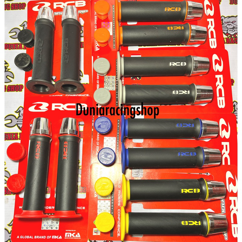 Jual Grip Rcb Handgrip Rcb Hg Hg Model Bulu Hitam Merah Kuning Biru Grey Oren Jalu Stang