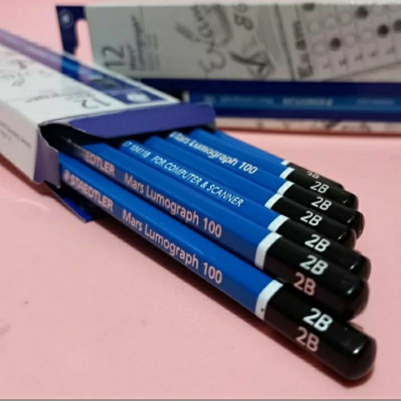 Jual PENSIL STAEDLER 2B / PENSIL UJIAN / PENSIL KOMPUTER ( 1pcs ...