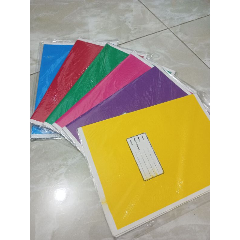 Jual Sampul Buku Warna 1 lembar ukuran buku biasa | Shopee Indonesia