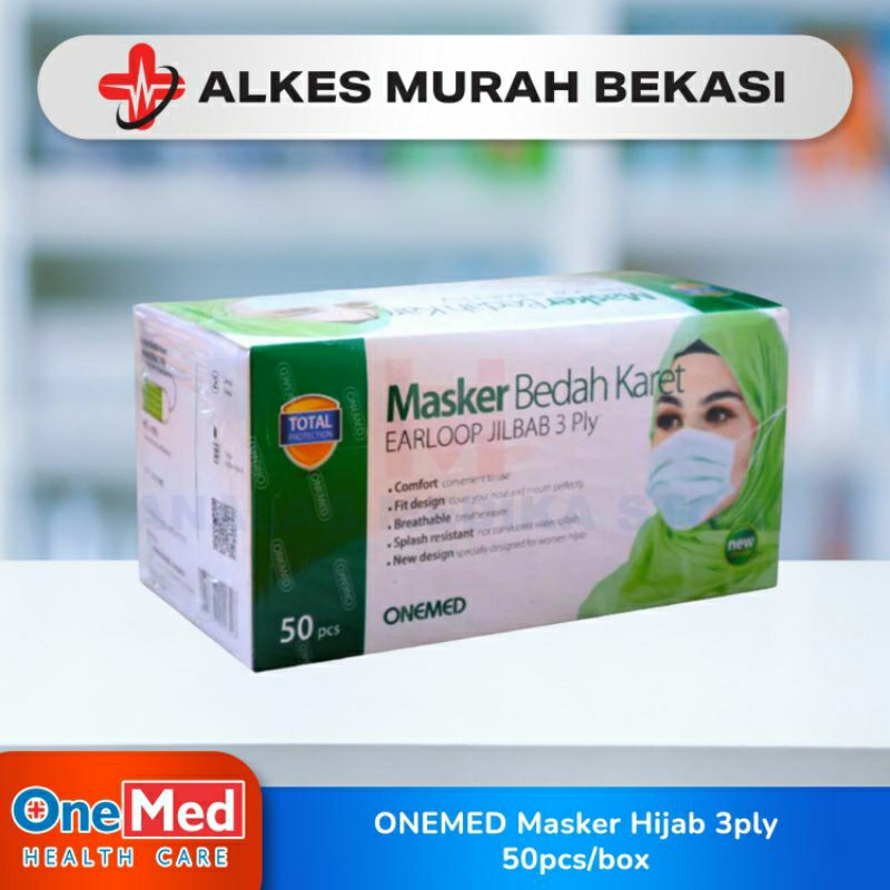 Jual MASKER BEDAH JILBAB HIJAB ONEMED/MASKER HIJAB ONEMED | Shopee ...