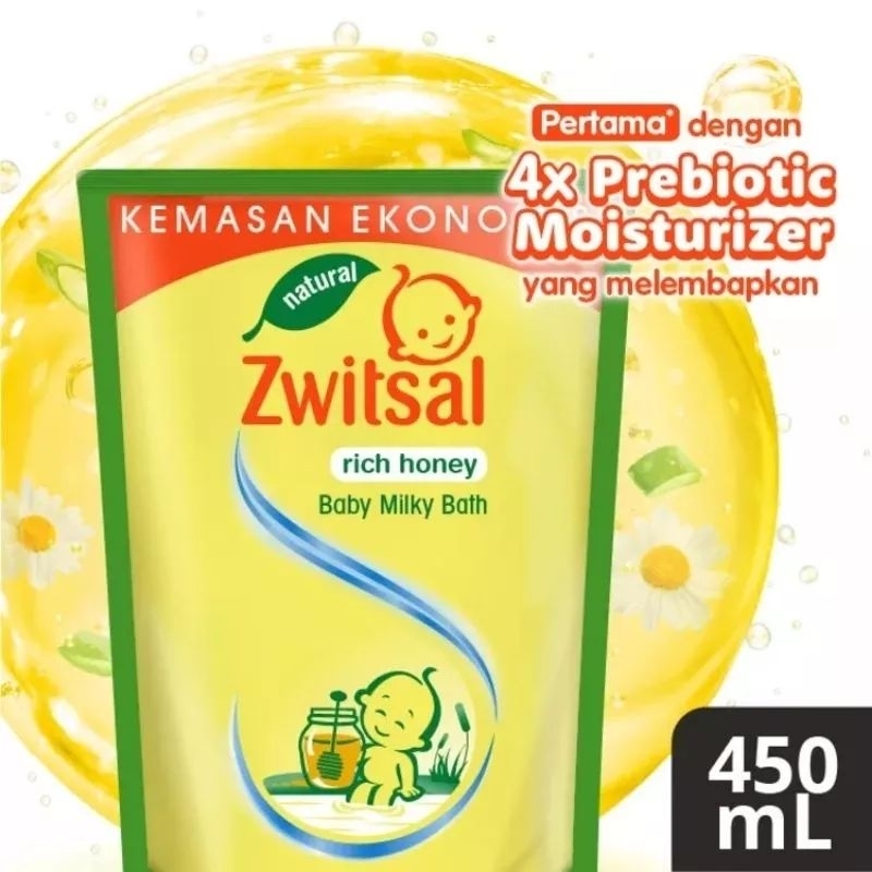 Jual Zwitsal Sabun Mandi Cair Bayi Perawatan Bayi Milk & Honey