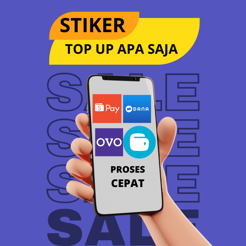 Jual stiker topup bisa apa saja | Shopee Indonesia