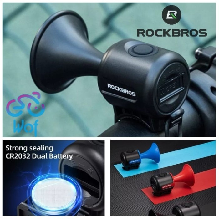 Jual ROCKBROS EH2 Bicycle Electric Horn Bell 120dB Bel Klakson Elekronik Sepeda Motor Elektrik