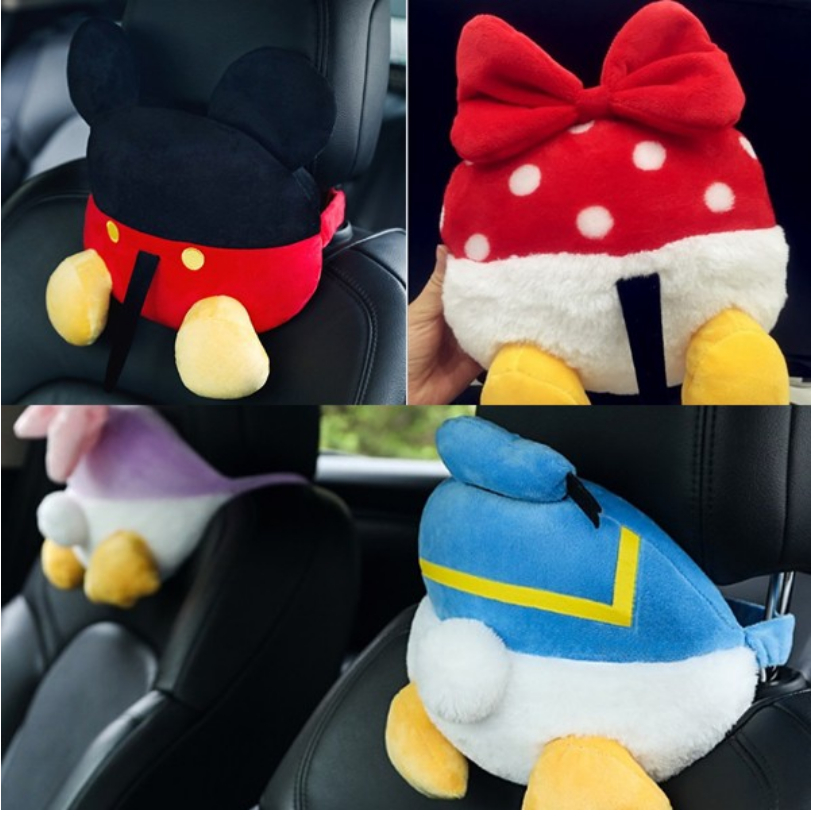 Jual Bantal Kepala Headrest Jok Mobil Motif DISNEY BUTT Mickey Minnie ...