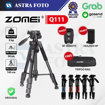Zomei Q111 Profesional Video Tripod Kamera Handphone Q 111 Panhead