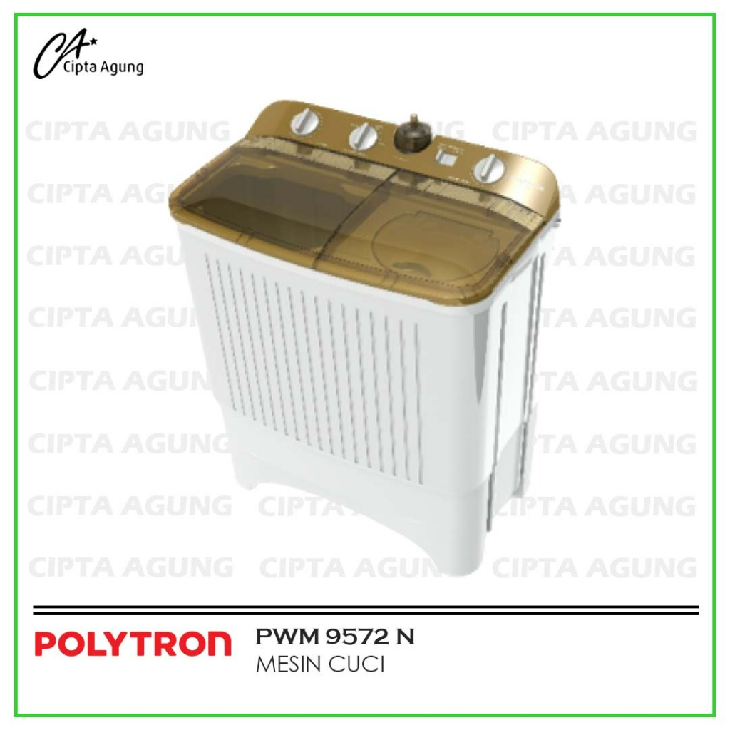 Jual MESIN CUCI 2 TABUNG 9 KG POLYTRON PWM 9572 [BDG] | Shopee Indonesia