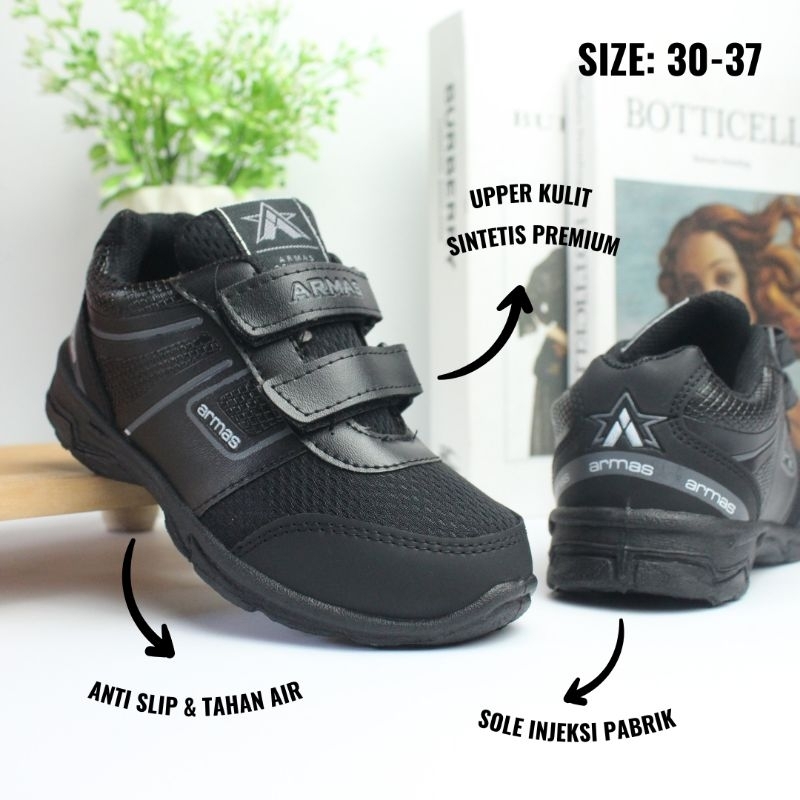 Jual Sepatu Sekolah Anak Sepatu Sekolah Injek Sepatu Sekolah Hitam ...