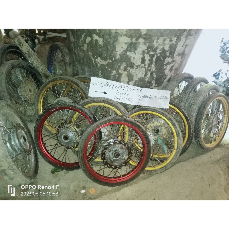 Jual velg jari jari ninja r rr ss fullset siap pasang | Shopee Indonesia