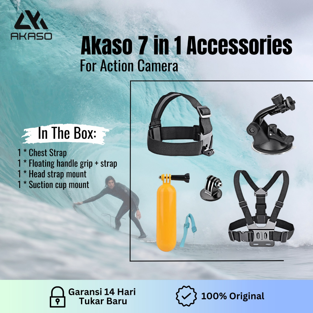 Akaso 7 In 1 Accessories