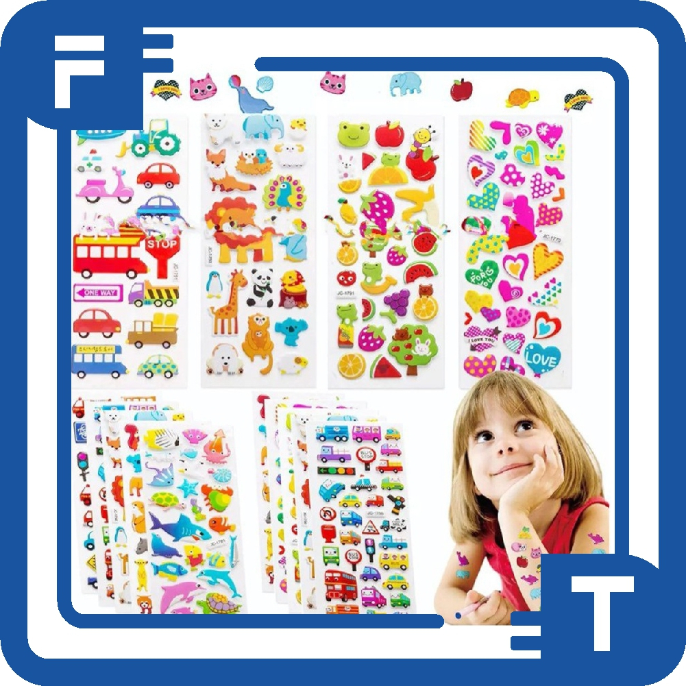 Jual FT MURAH 3D STICKER PUFFY STIKER TIMBUL ANAK REWARD STICKER ...