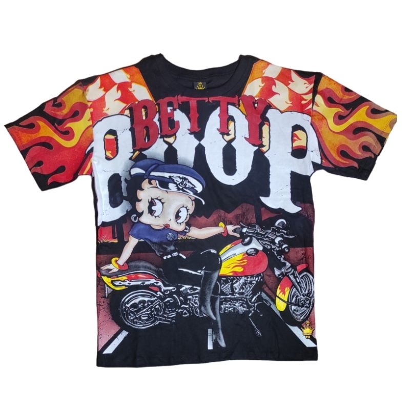 Jual Kaos Aop Oversize Betty Boop Born To Boop Shopee Indonesia