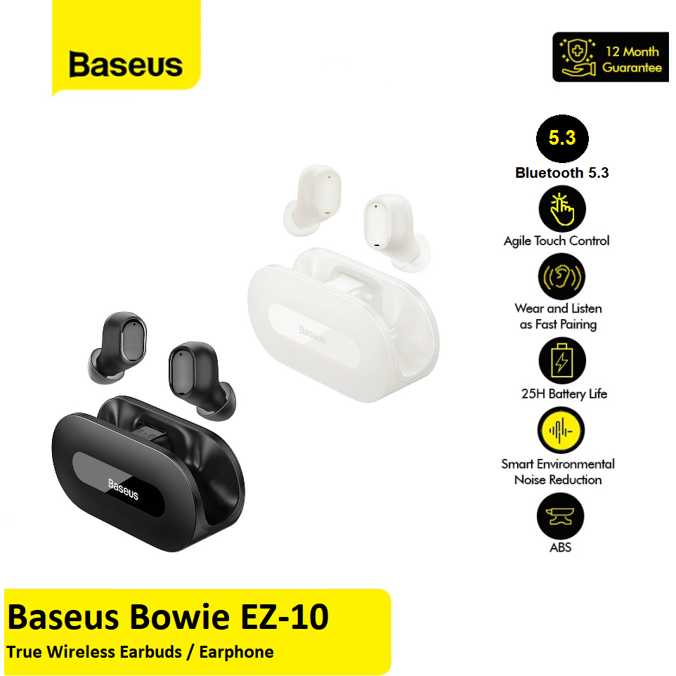 Jual Baseus Bowie EZ10 EZ-10 TWS True Wireless Earbuds Earphone ...