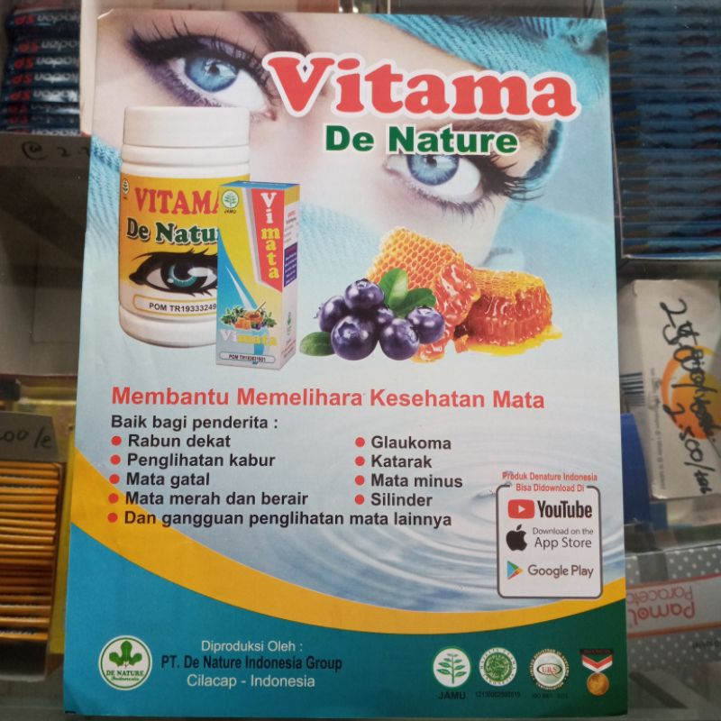 Jual VITAMA DE NATURE UNTUK KESEHATAN MATA ISI 50 KAPSUL | Shopee Indonesia