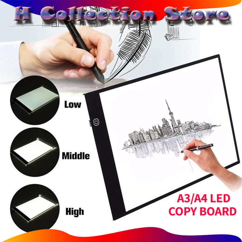 Jual A3/A4 LED Drawing Tracing Board Stensil Board Papan Jiplak Gambar ...